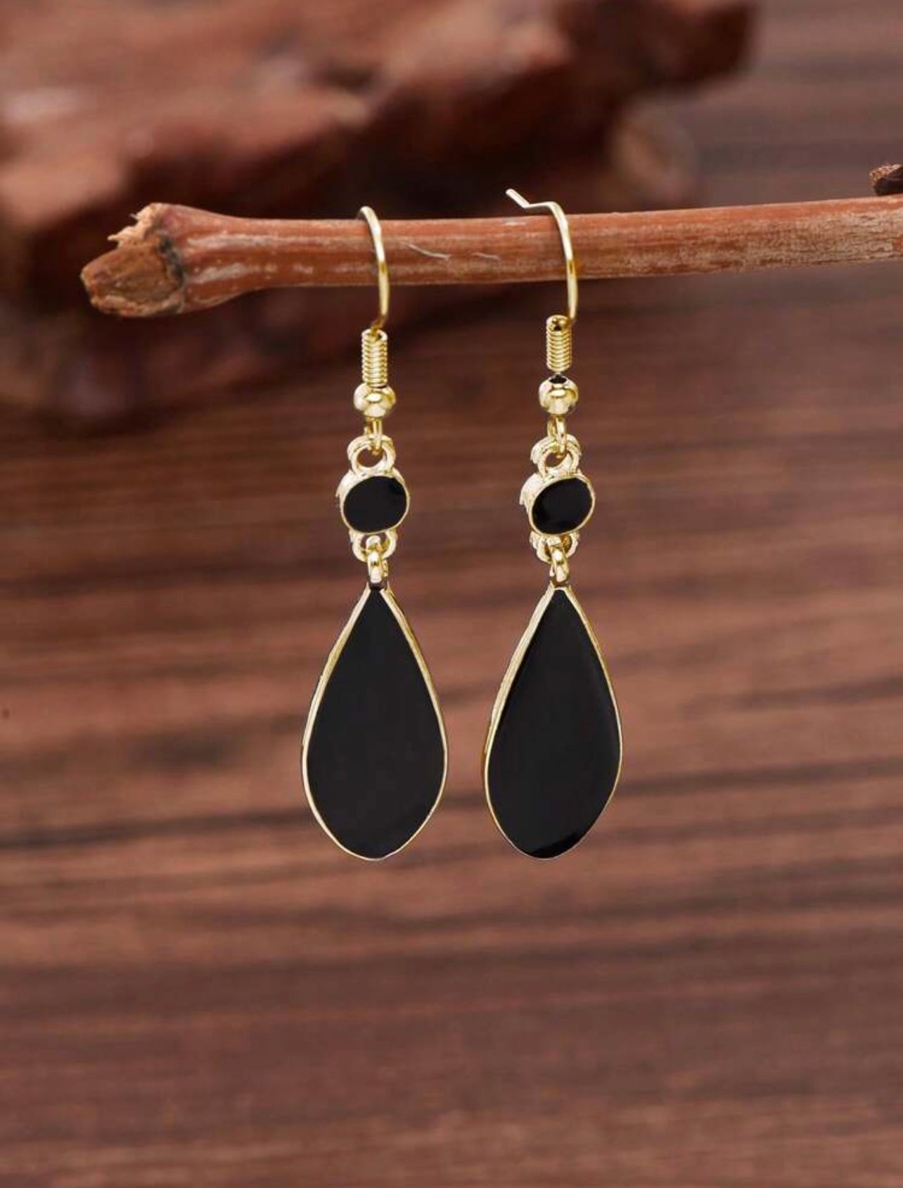 Pendientes gota de aceite
